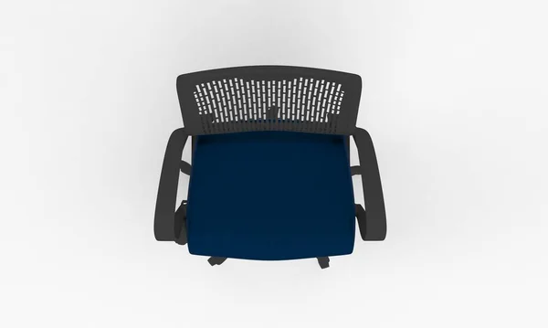 Krzesło Top View Meble Rendering — Zdjęcie stockowe