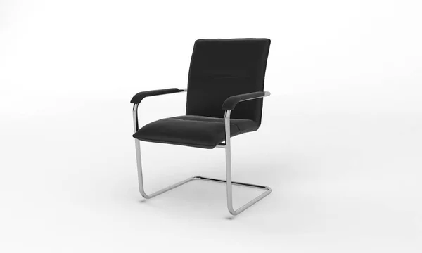 椅子サイドビュー家具 3Dレンダリング — ストック写真