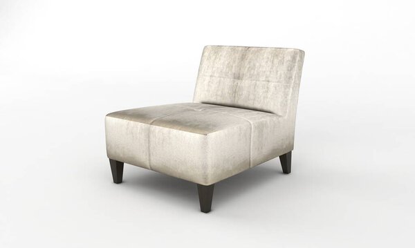 Single Sofa Chair side View furniture 3D Rendering