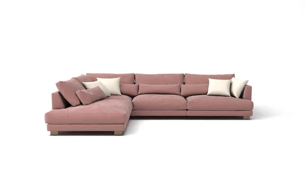 Sofa View Furniture Rendering — Stock Photo, Image