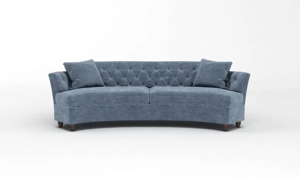 Sofa Bútorok Megtekintése Renderelés — Stock Fotó