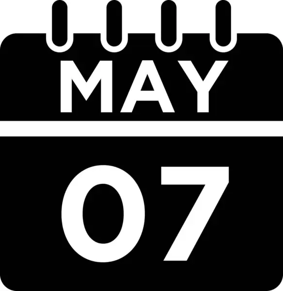 Kalender Mai Glyphen Symbol — Stockfoto