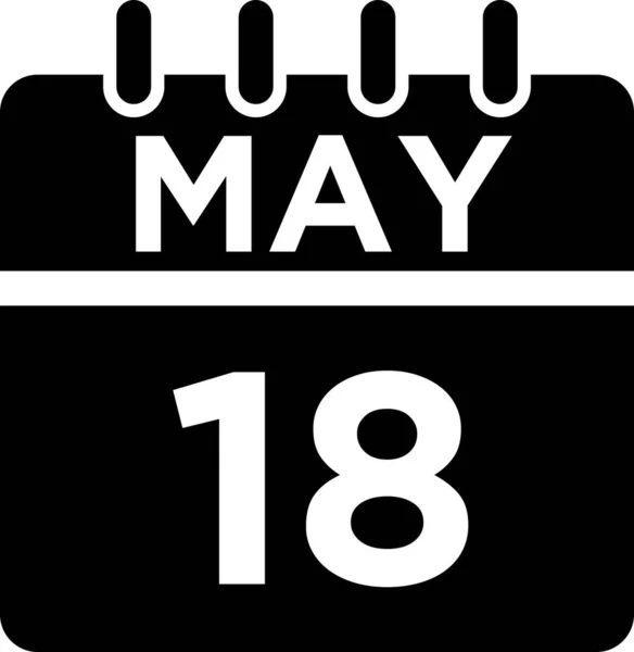 Значок Календарь Мая — стоковое фото