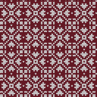 Norveç tarzı örme geometrik seamless modeli