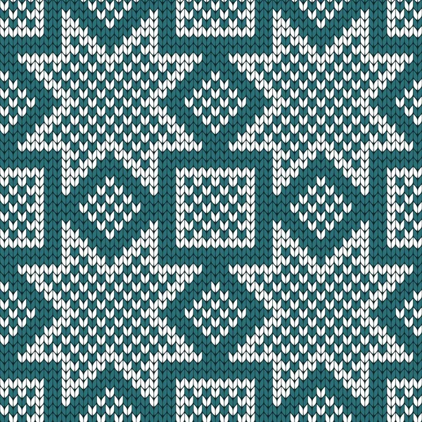 Modèle sans couture norvégien tricoté — Image vectorielle