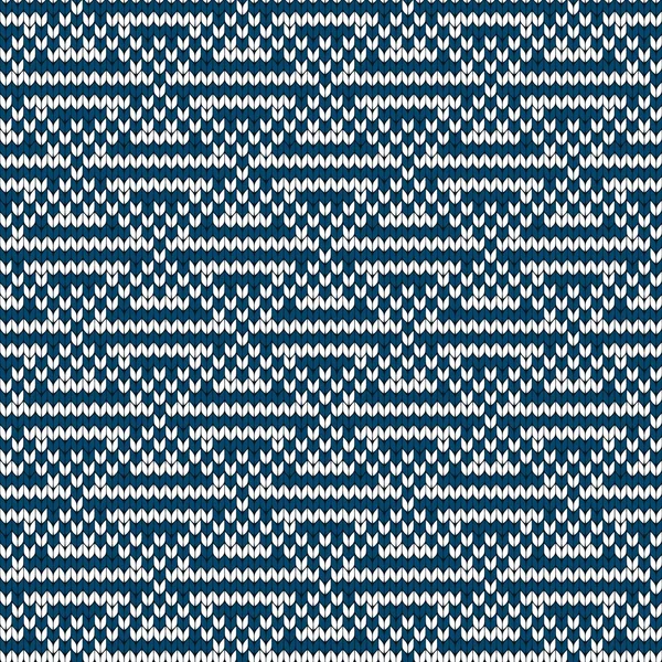 니트 기하학적 완벽 한 패턴 — 스톡 벡터