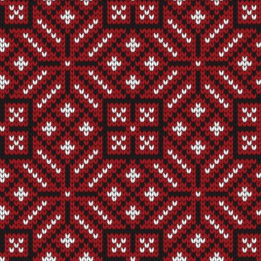 Norveç tarzı örme seamless modeli