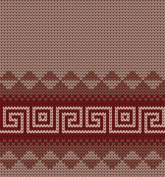 Ponceuse de bordure tricotée sans couture — Image vectorielle