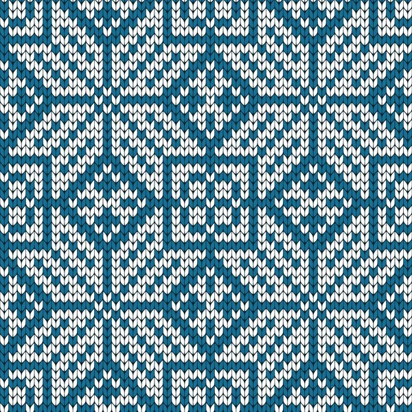 Motif tricoté sans couture dans le style norvégien — Image vectorielle