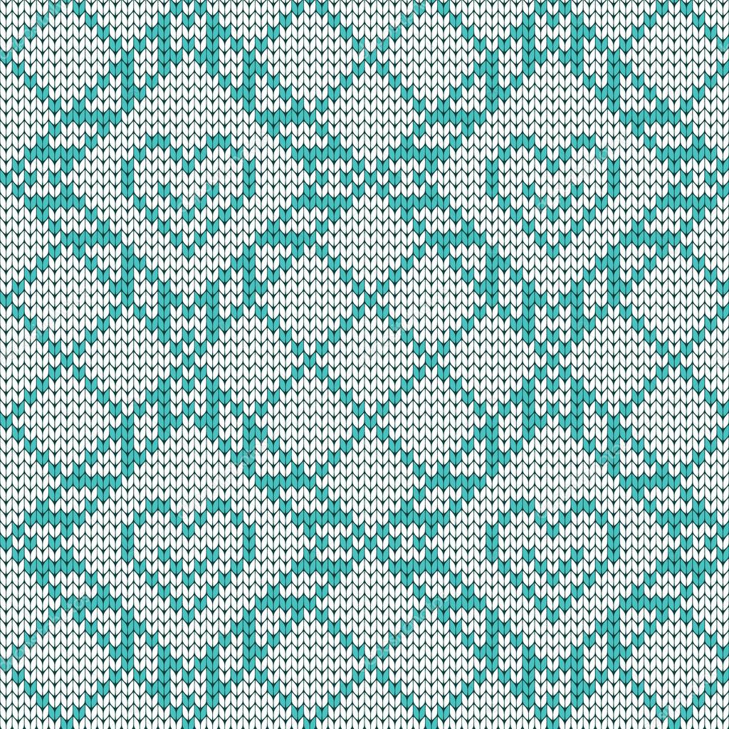 Knitted seamless pattern hearts