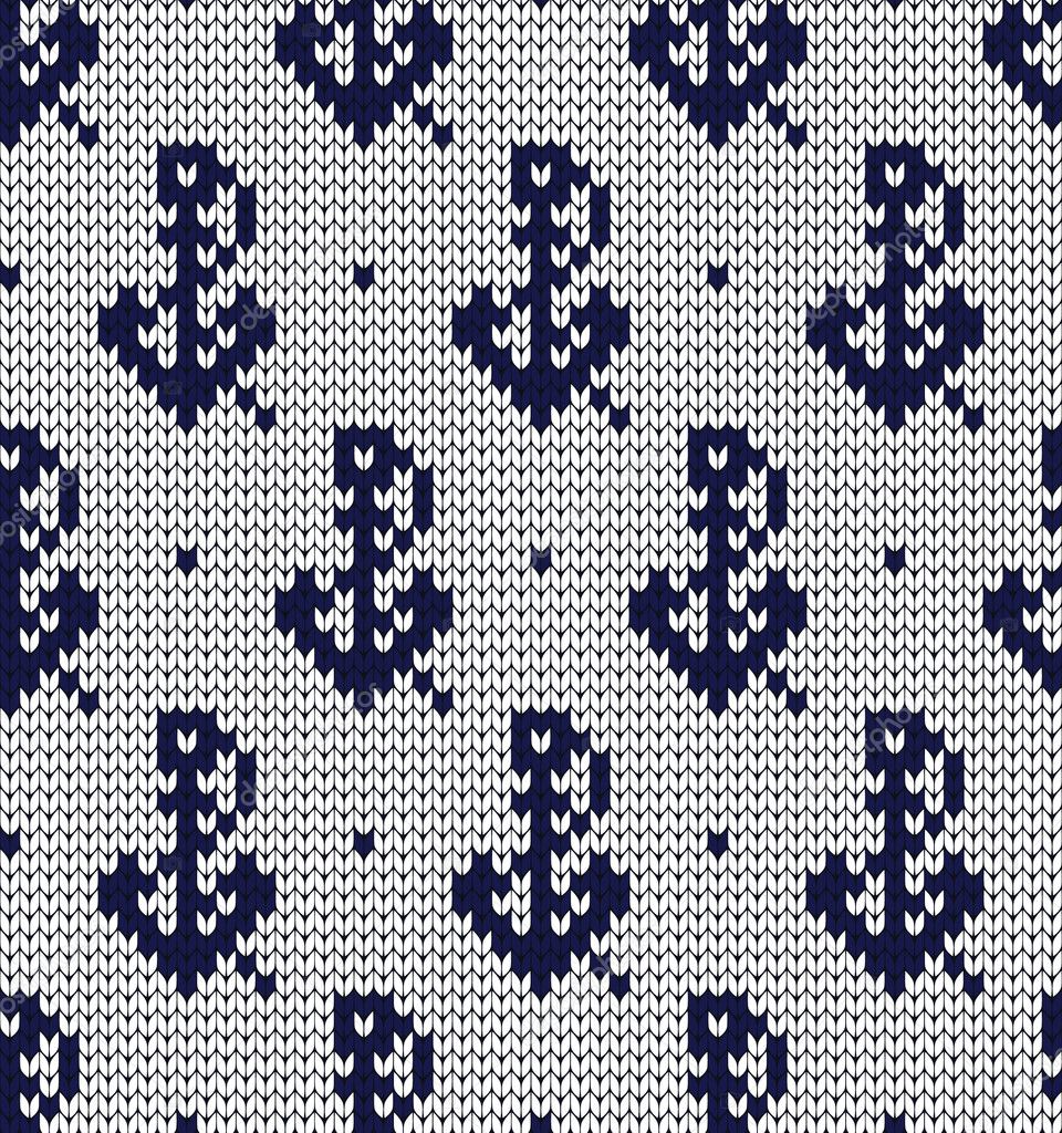 Knitted marineseamless pattern