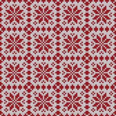 Örme kış seamless modeli