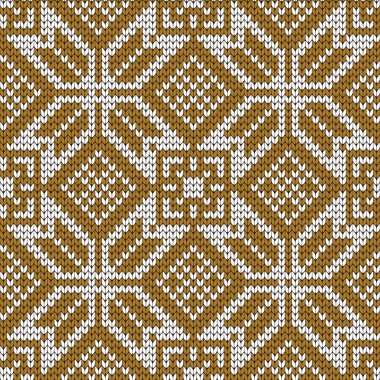 Örme kış seamless modeli