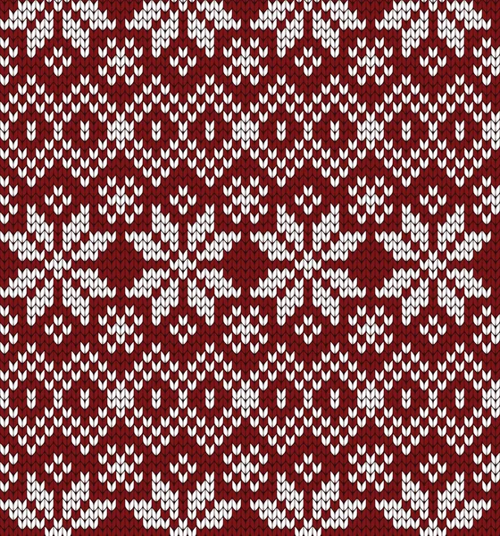 Tricoté motif sans couture de Noël — Image vectorielle