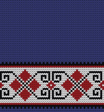 Örme sorunsuz sınır halk süsleme