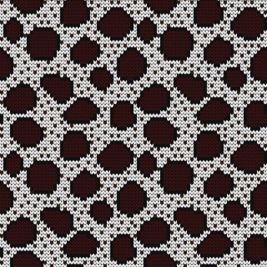 Örme seamless modeli hayvan cilt