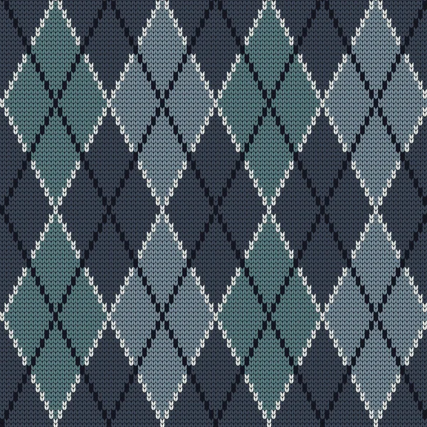 Motif tricoté sans couture argyle — Image vectorielle