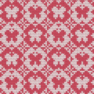 Örme seamless modeli kelebekler