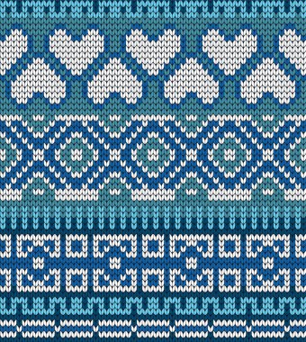 örme seamless modeli kalpleri ve geometrik sınırlar