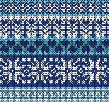 Örme kış seamless modeli