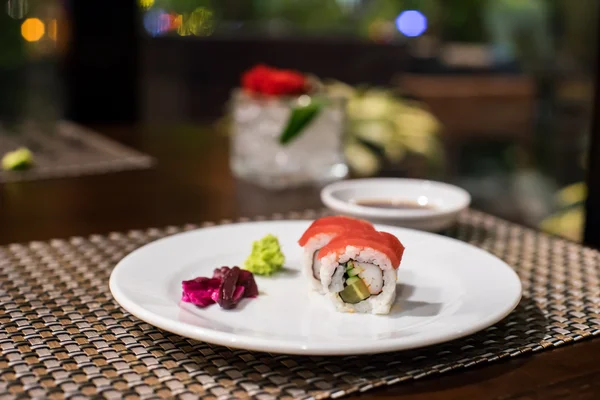 Tuna roll plate — Stock Photo, Image