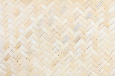 Closeup kahverengi bambu dokuma doku, metin veya görüntü için kopya alanı ile arka plan ve tasarım için tayland Dokuma ahşap desen.