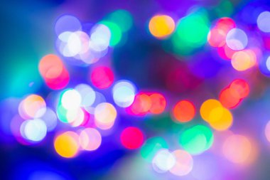 Bokeh odaklanmış ışıklarla soyut arkaplan