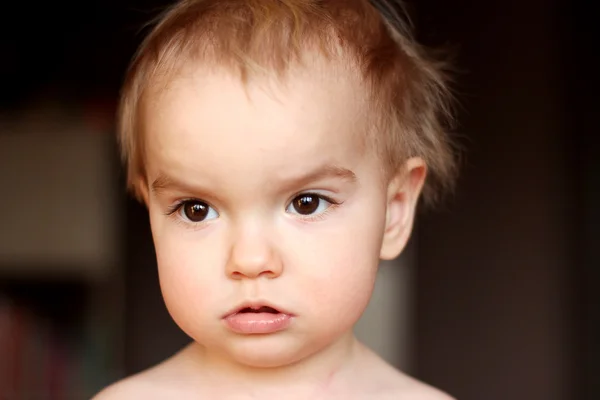 Retrato emocional infantil —  Fotos de Stock