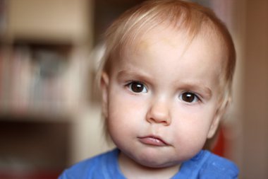 Duygusal çocuk portre