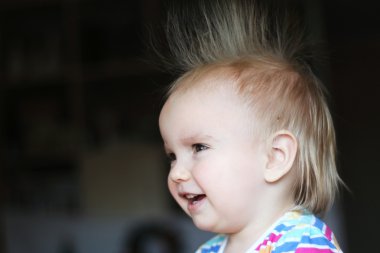 Duygusal çocuk portre