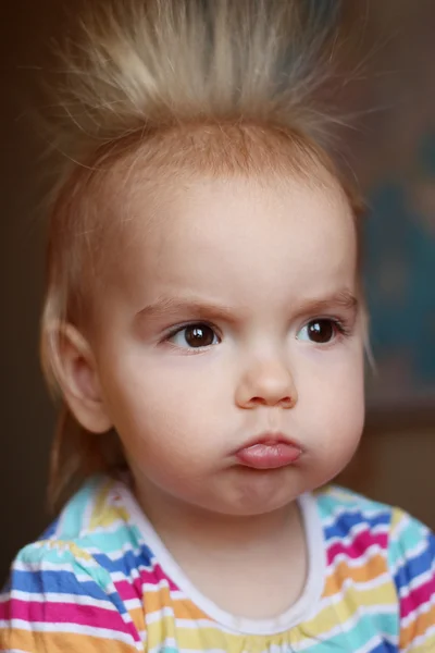 Retrato emocional infantil —  Fotos de Stock