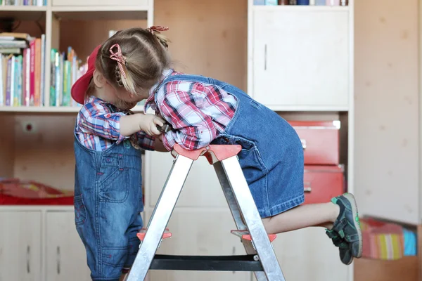 Concetto di piccoli costruttori — Foto Stock