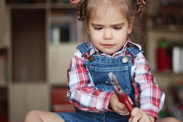 Concetto di piccoli costruttori — Foto Stock