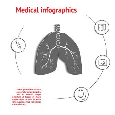 Akciğerler Tıbbi Bilgi Grafiği