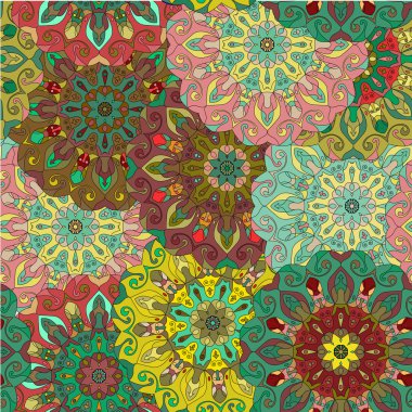 Kusursuz desen. Klasik dekoratif öğeler. 