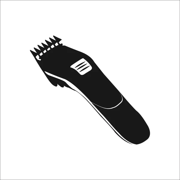 Clipper włosy proste ikona na białym tle — Wektor stockowy