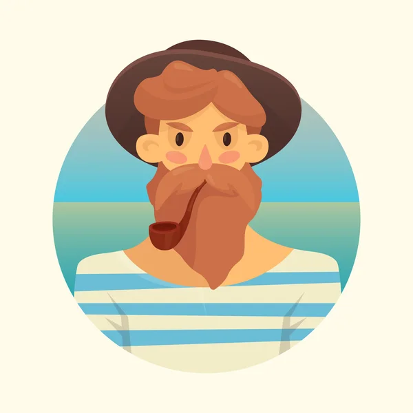 Adam sakal yasaktır boru ile — Stok Vektör