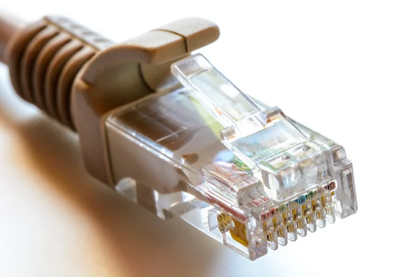 Connector for Internet and network connection RJ45. Version with Stock Photo