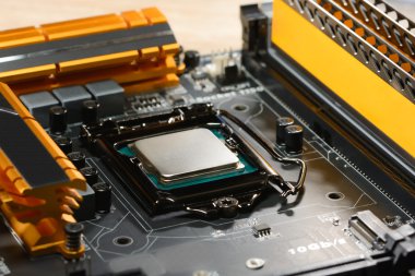 Pc anakart güç bir çağlayan ile donatılmış Modern işlemci