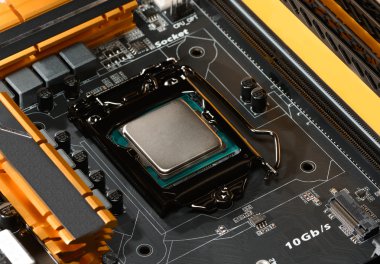 Pc anakart güç bir çağlayan ile donatılmış Modern işlemci