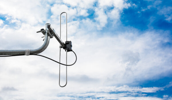 installed antenna to receive digital radio DAB (vertical polarization)