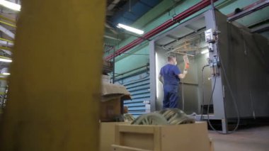 Bitki parçaları ressam boyalar