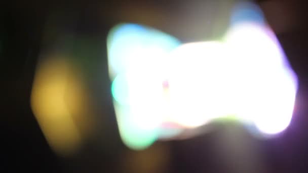 Disco ljus i bokeh — Stockvideo