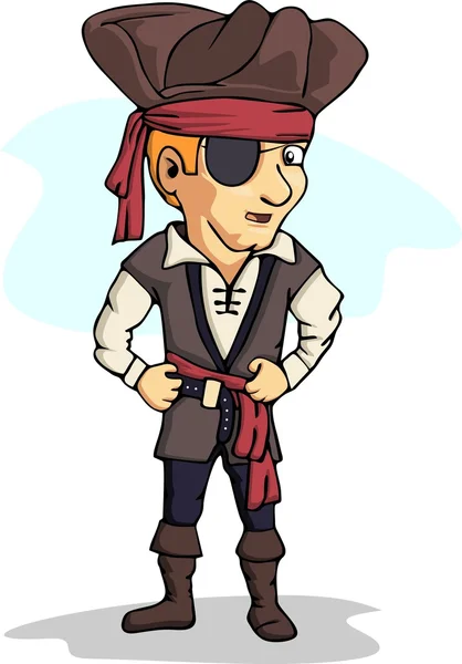 Karikatur eines Piraten — Stockvektor