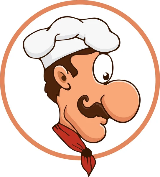 Cartoon-Chef-logo — Stockvektor