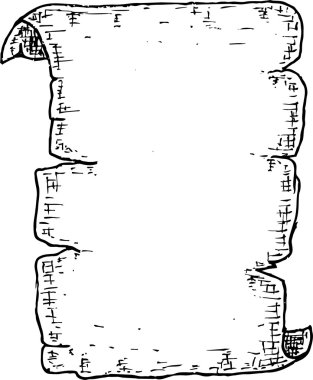 eski kağıt Stylized örnek olarak oyma kroki.