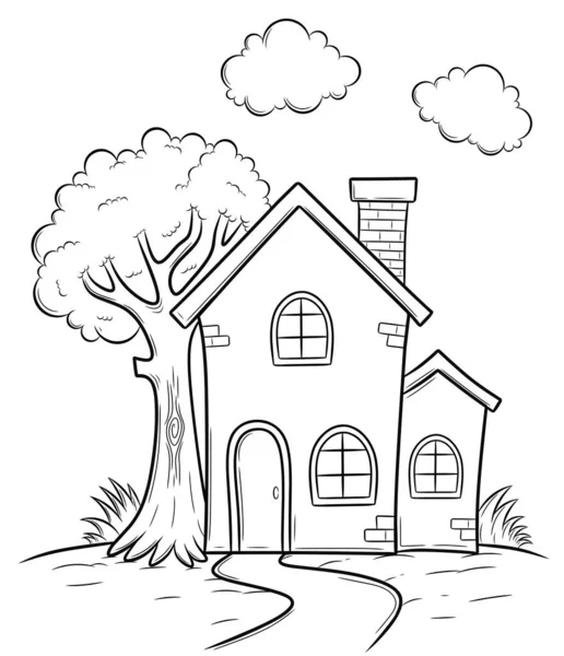 Tree house sketch Vector Art Stock Images | Depositphotos