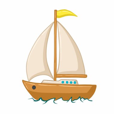 Yelkenlinin el çizimi