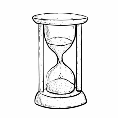 Kum Saati Çizgi Film Çizimi