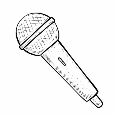 mikrofon beyazda izole edildi